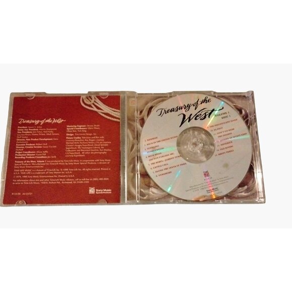 Treasury Of The West Volume 1 CD 2 Disc Set Sony Music Western Songs 2001 - Picture 3 of 4